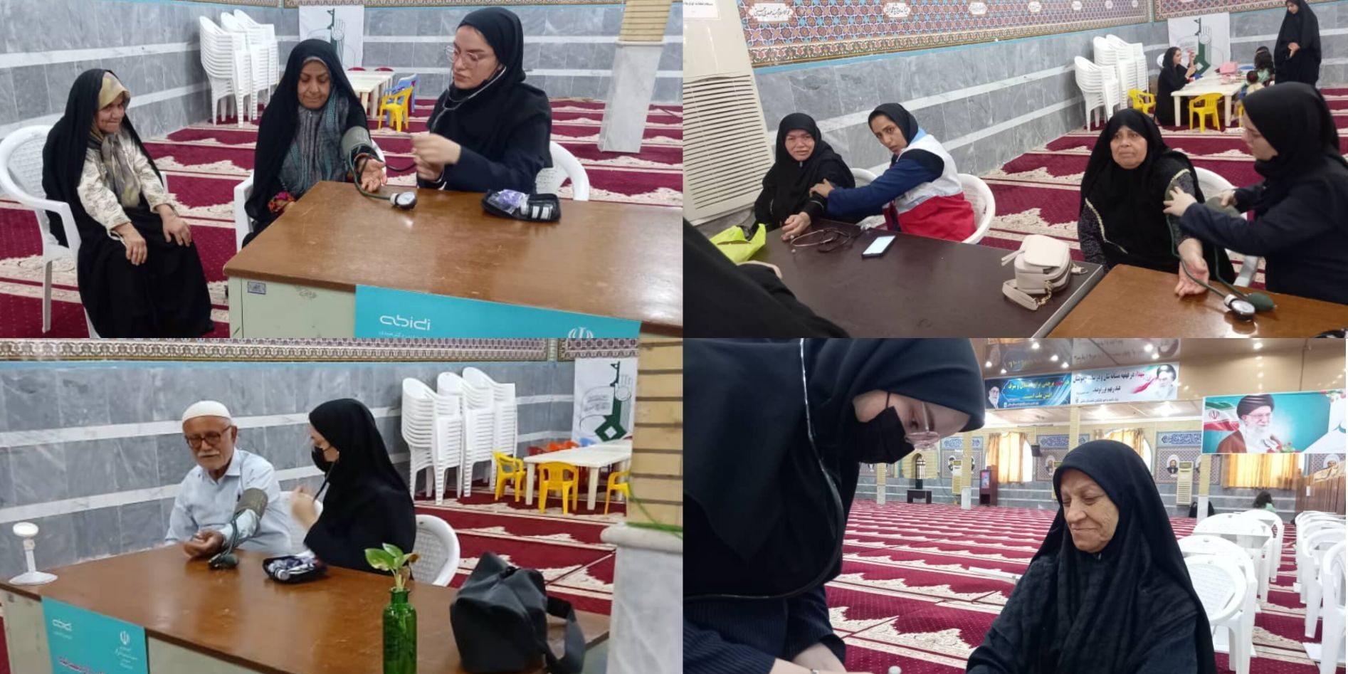 ایستگاه سلامت سالمندان در خورموج بوشهر در ماه جهانی آلزایمر